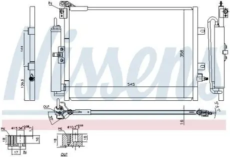 Радиатор кондиционера NISSENS 940142 Купить в Украине