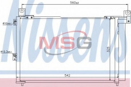 Радиатор кондиционера NISSENS 940143