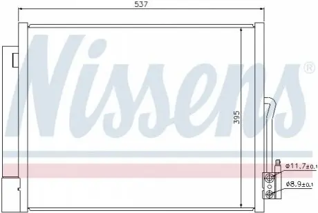 Конденсатор, система кондиціонування повітря NISSENS 940156 Купити в Україні