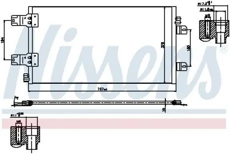 Радиатор кондиционера NISSENS 940186
