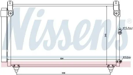 Радиатор кондиционера NISSENS 940191