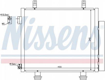 Радиатор кондиционера NISSENS 940193 (фото 1)