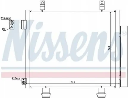 Радиатор кондиционера NISSENS 940193 Купить в Украине