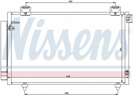 Радиатор кондиционера NISSENS 940199 (фото 1)