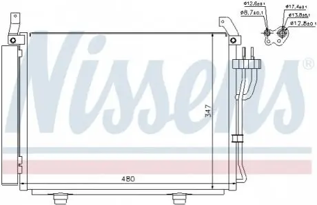 Конденсер кондиционера NISSENS 940205