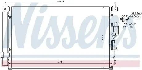 Радиатор кондиционера NISSENS 940210
