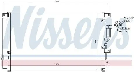Конденсер кондиционера NISSENS 940211