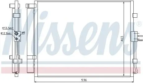 Радиатор кондиционера NISSENS 940217 Купить в Украине