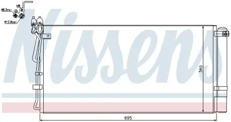 Радиатор кондиционера NISSENS 940250
