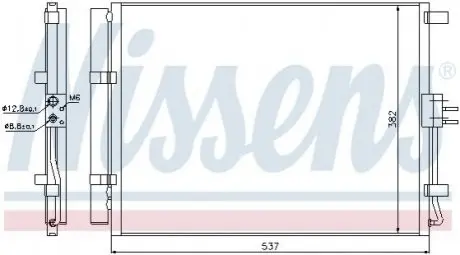 Радиатор кондиционера NISSENS 940267 Купить в Украине