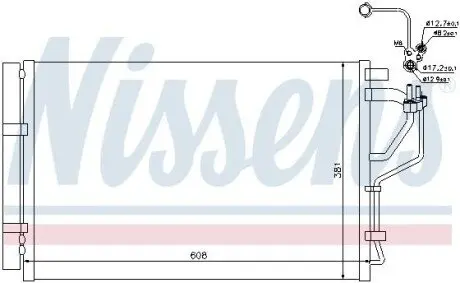 Радиатор кондиционера NISSENS 940268 Купить в Украине