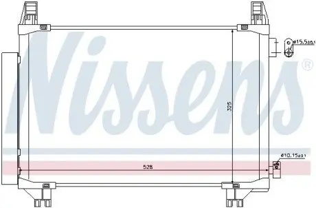 Конденсатор, система кондиціонування повітря NISSENS 940270 Купити в Україні