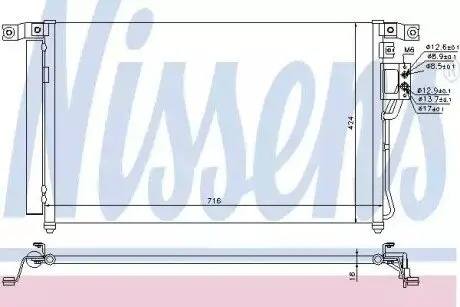 Радиатор кондиционера NISSENS 940278 Купить в Украине