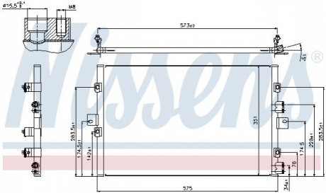 Конденсер кондиционера NISSENS 940307