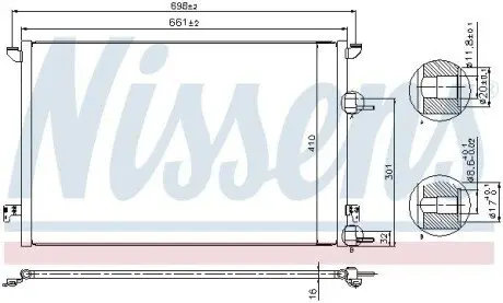 Радиатор кондиционера NISSENS 940320