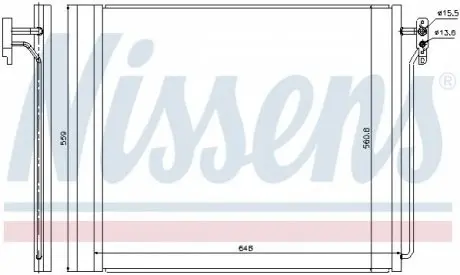 Радиатор кондиционера NISSENS 940343 Купить в Украине