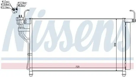 Конденсер кондиционера NISSENS 940350 Купить в Украине