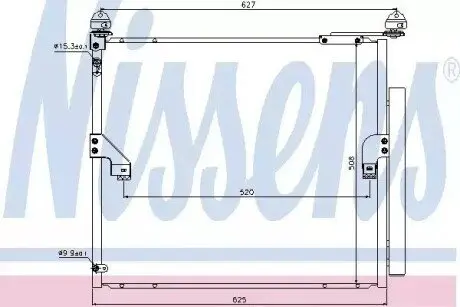 Конденсатор, система кондиціонування повітря NISSENS 940367 Купити в Україні