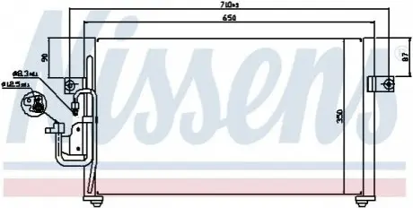 Радиатор кондиционера NISSENS 94037 Купить в Украине