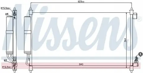 Радиатор кондиционера NISSENS 940382
