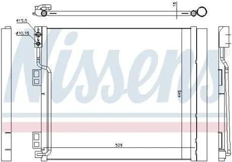 Конденсатор, система кондиціонування повітря NISSENS 940386 Купити в Україні