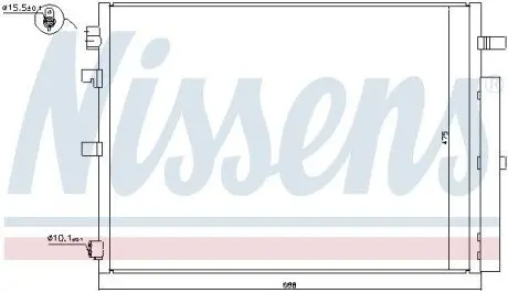 Радіатор кондиціонера (з осушувачем) NISSENS 940397
