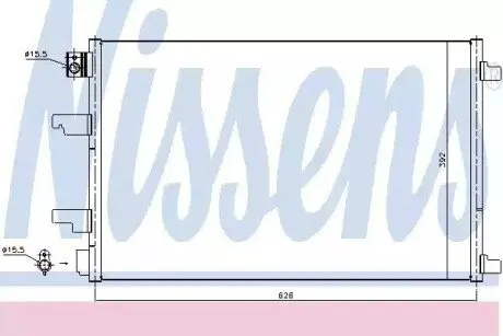 Конденсер кондиционера NISSENS 940402 Купить в Украине