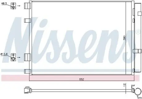 Радиатор кондиционера NISSENS 940426 Купить в Украине