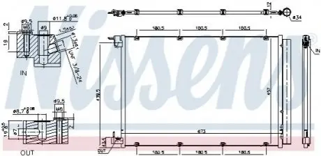 Радиатор кондиционера First Fit NISSENS 940432 Купить в Украине