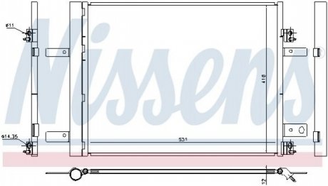 Радиатор кондиционера NISSENS 940480