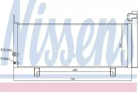 Конденсер кондиционера NISSENS 940499 Купить в Украине
