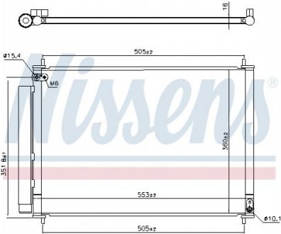 Радіатор кондиціонера NISSENS 940537