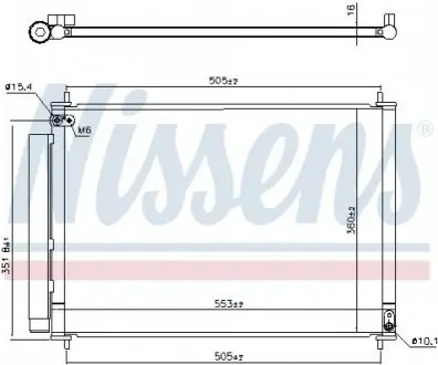 Радиатор кондиционера NISSENS 940537