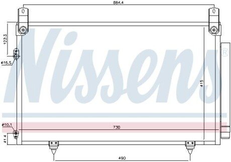 Skraplacz TOYOTA HIGHLANDER KLUGER 00- NISSENS 940566