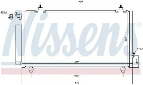 Конденсатор, система кондиционирования воздуха NISSENS 940710