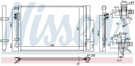Радиатор кондиционера NISSENS 940730