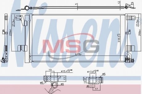 Радіатор кондиціонера NISSENS 940752