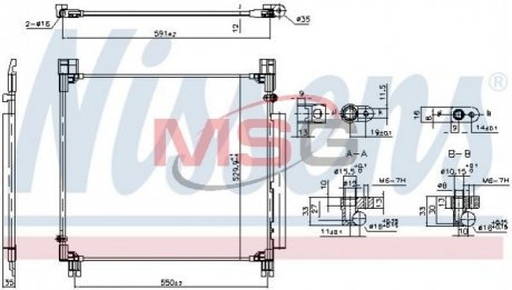 Радіатор кондиціонера First Fit NISSENS 940799 (фото 1)