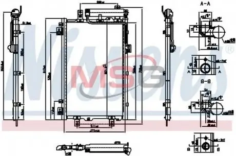 Радиатор кондиционера First Fit NISSENS 940833 Купить в Украине