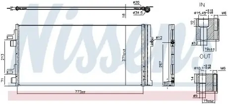 Конденсатор, система кондиционирования воздуха NISSENS 940962