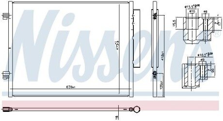 Радіатор кондиціонера NISSENS 941066 (фото 1)