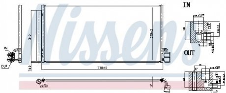 Радиатор кондиционера First Fit NISSENS 941068