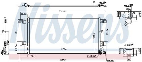 Радіатор кондиціонера NISSENS 941076