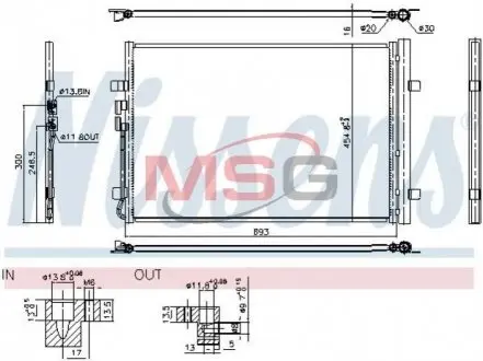 Радиатор кондиционера First Fit NISSENS 941183 Купить в Украине