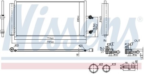 Радиатор кондиционера First Fit NISSENS 941291