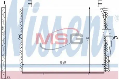 Радиатор кондиционера NISSENS 94176 Купить в Украине