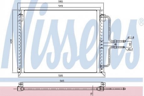 Радиатор кондиционера NISSENS 94201