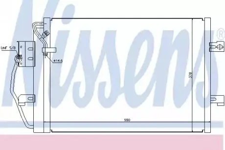 Конденсатор, система кондиціонування повітря NISSENS 94373 Купити в Україні