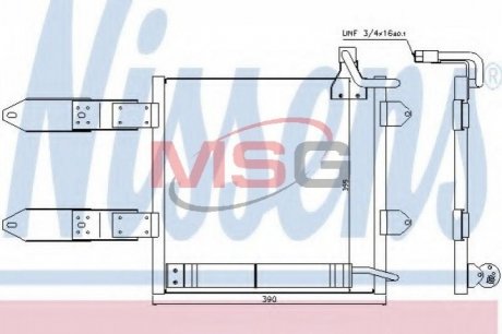 Радиатор кондиционера NISSENS 94443