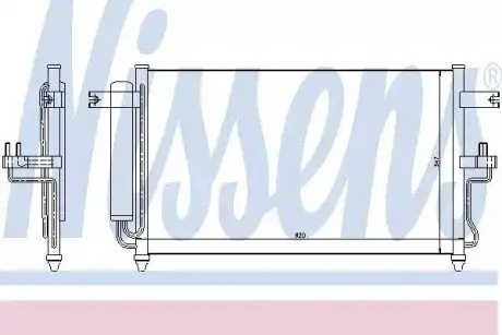 Конденсатор, система кондиціонування повітря NISSENS 94453